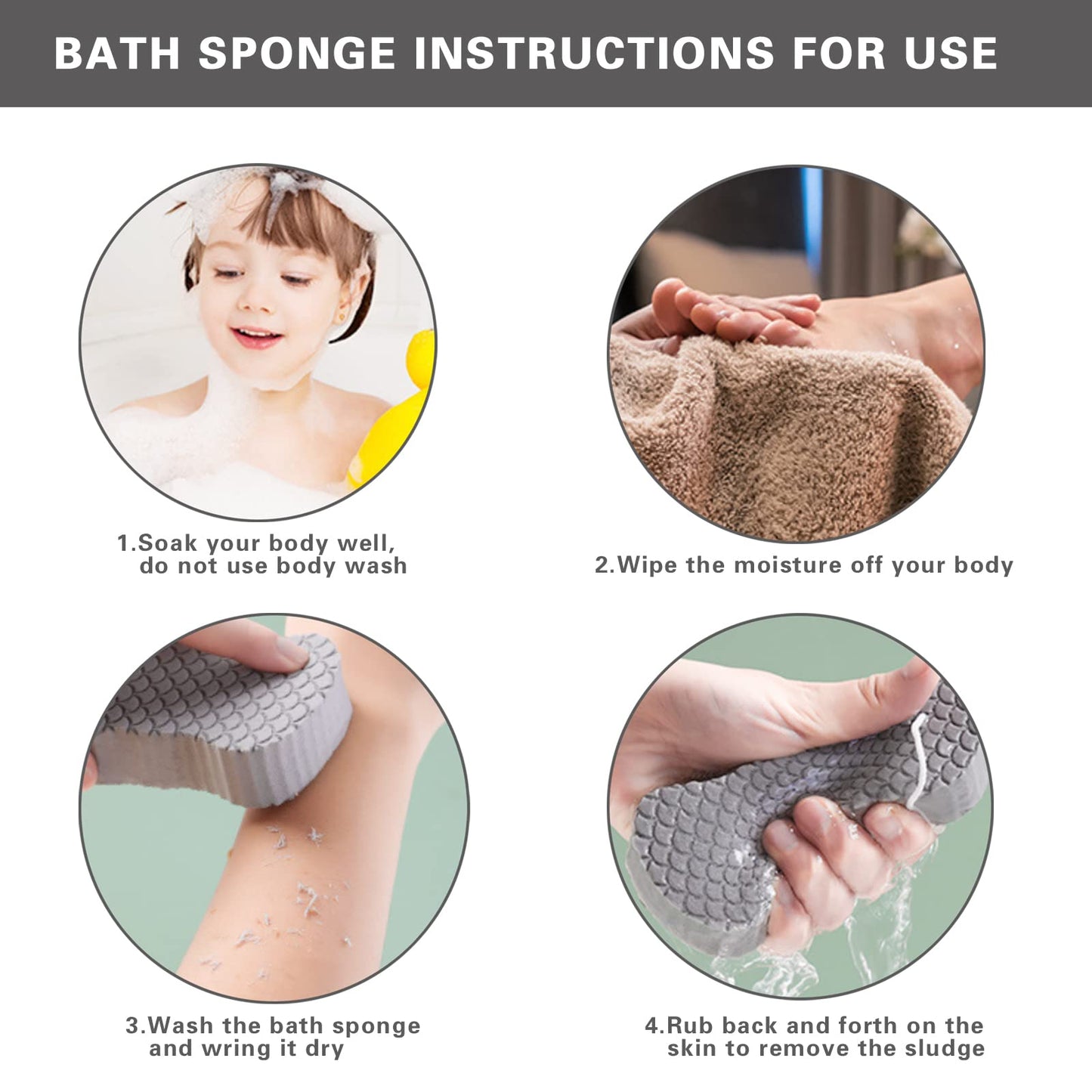 BathLuxe™ Bath Sponge